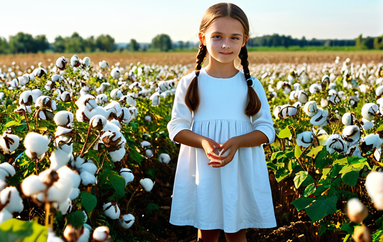 국내 아동화 브랜드 소개 - Sustainable Fashion**

"A young girl, fully clothed in a modest, eco-friendly outfit made of organic...